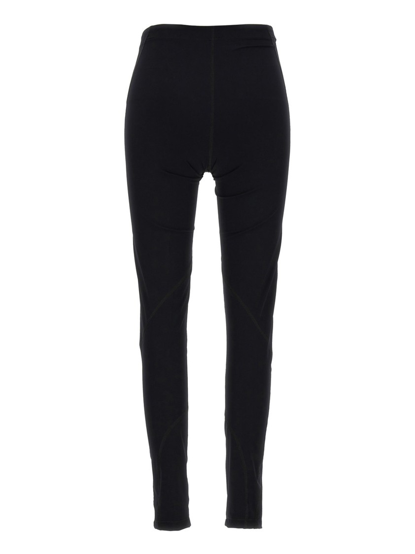 Jil Sander Logo Print Leggings In Black
