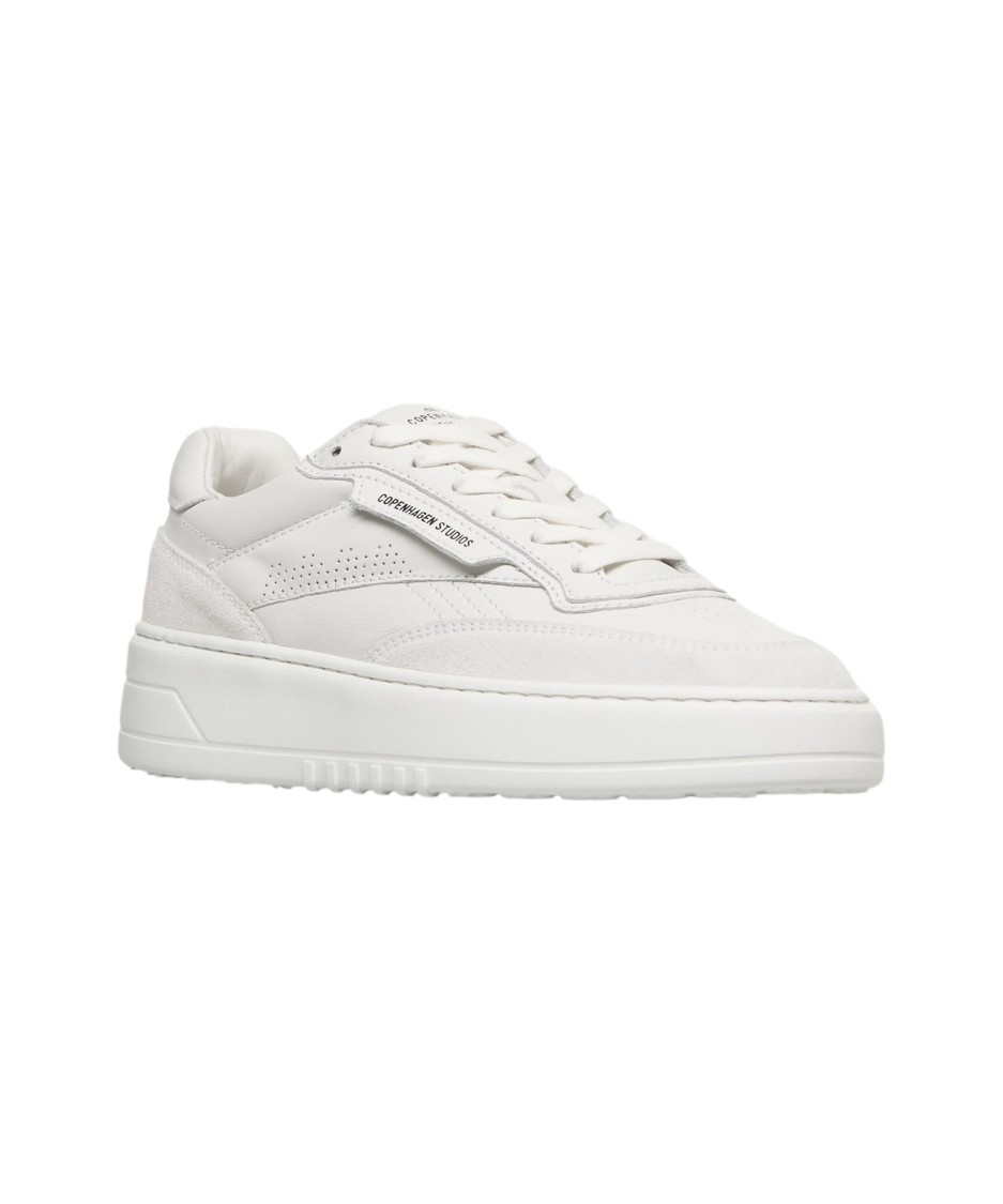 Copenhagen Premium Leather Sneakers With Perforated Design