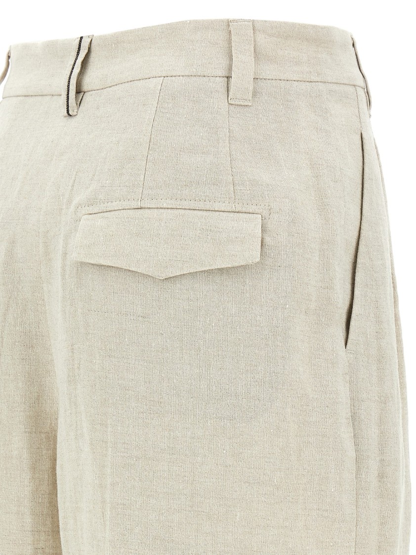 Brunello Cucinelli Women Sparkling Pants In Neutral