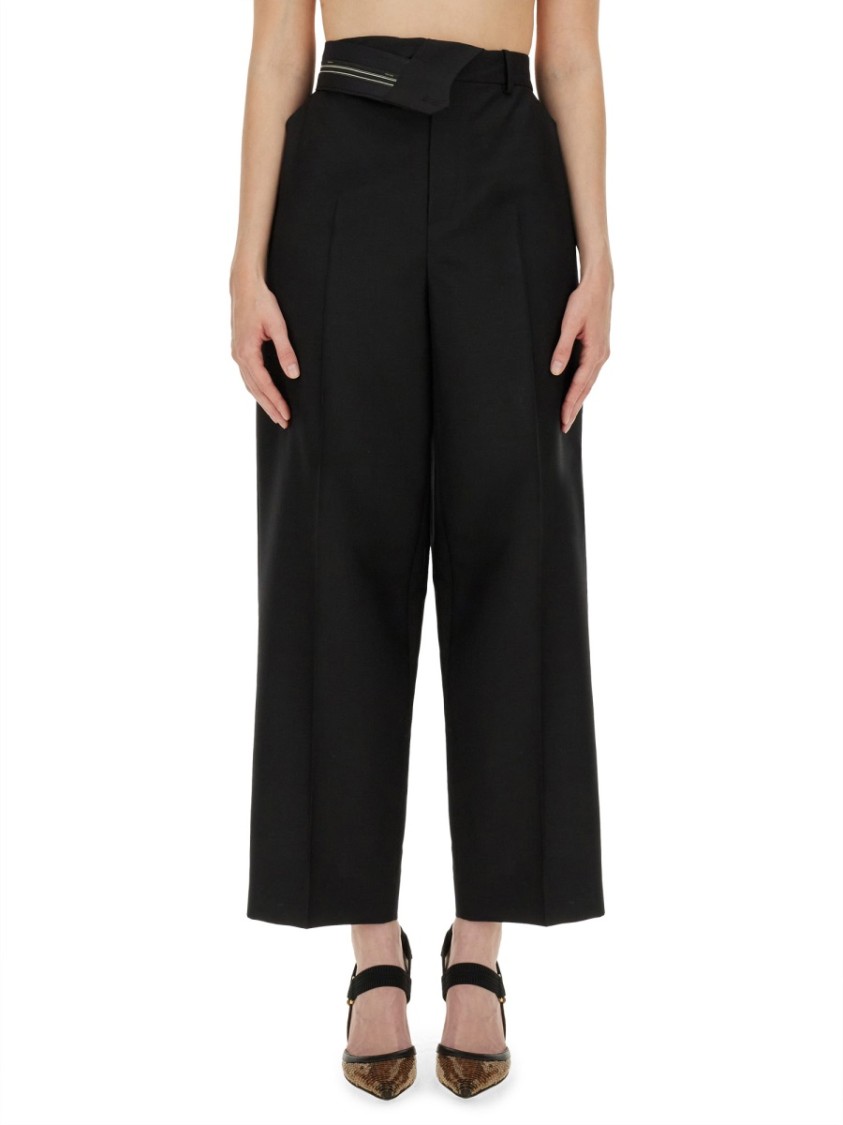 Fendi "kid Mohair Carrot Fit Pants