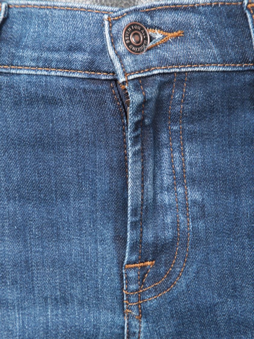 7 For All Mankind Gran Canyon Dark Blue Bootcut Jeans In Blue