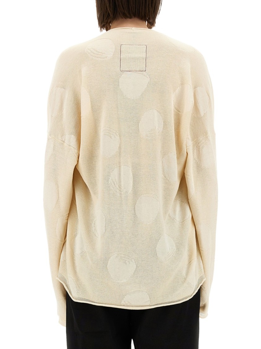 Uma Wang Shirt With Polka Dot Pattern In Neutrals