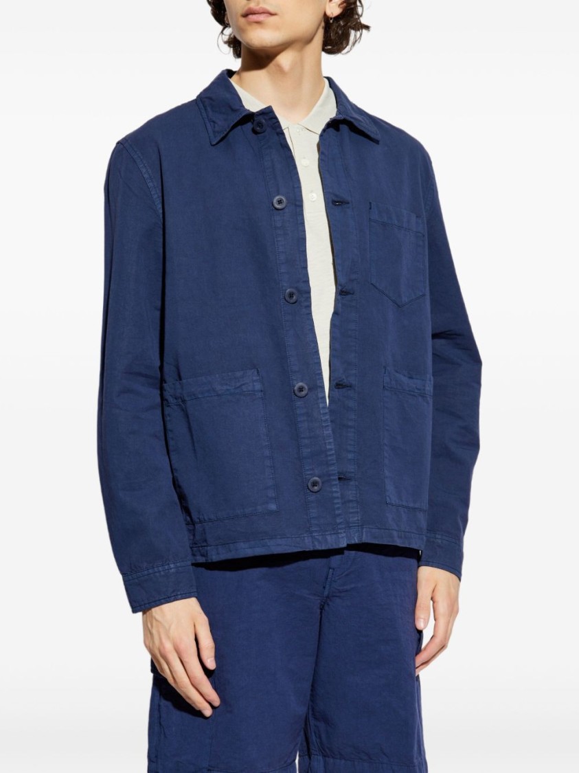 Shop Paul Smith Navy Blue Casual Fit Jacket