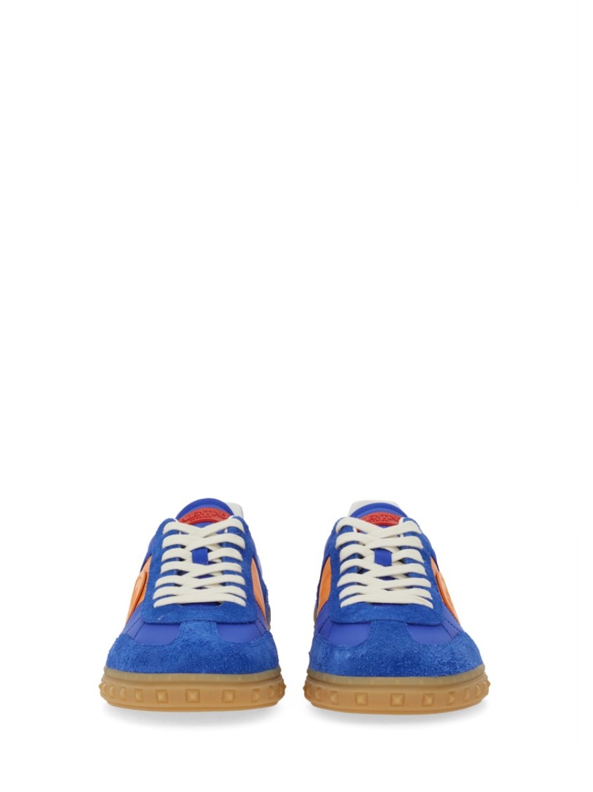 Valentino Multicolor Split Leather And Leather Upvillage Sneakers