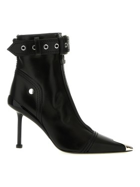 ブーツその他 Mcqueen 'Slash Biker' Ankle Boots Mcqueen 'Slash Biker' Ankle Boots in Black | THE LIST