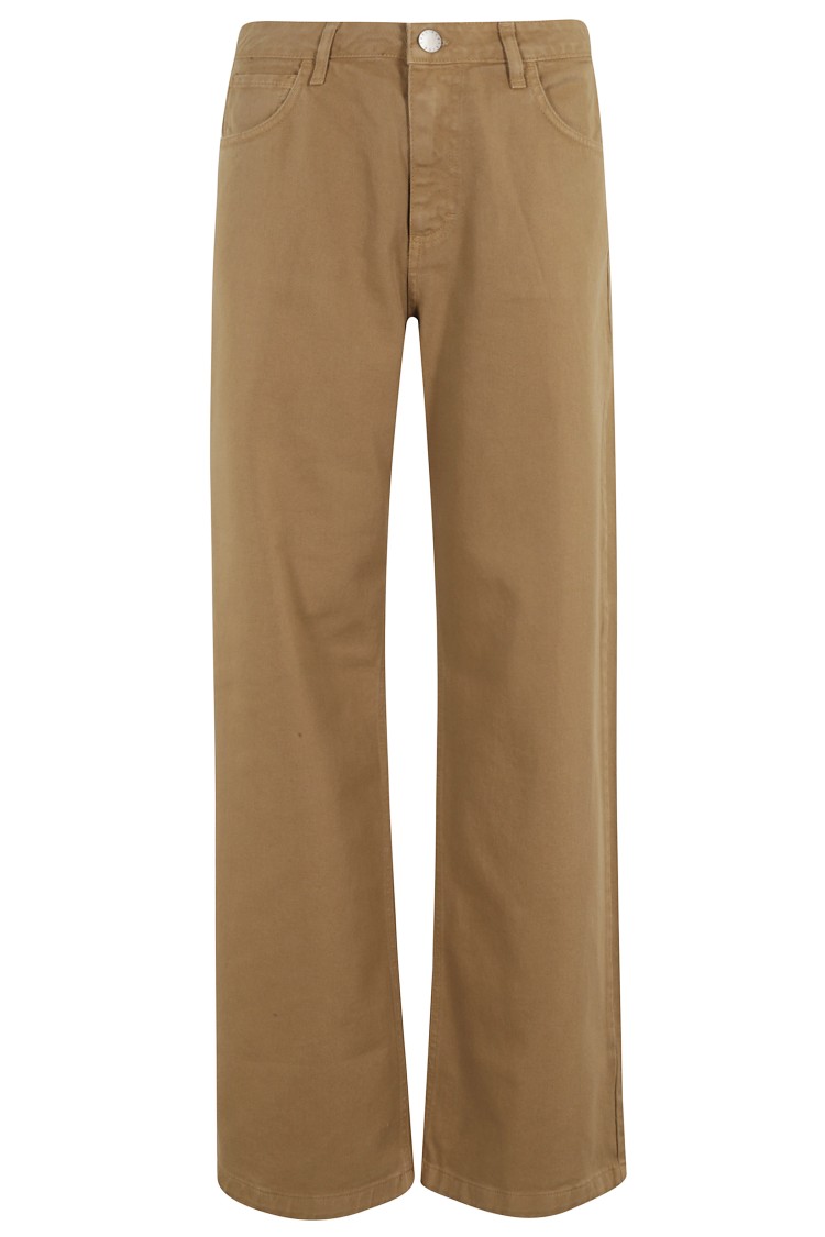 Shop Federica Tosi Carry Bull Jeans In Brown