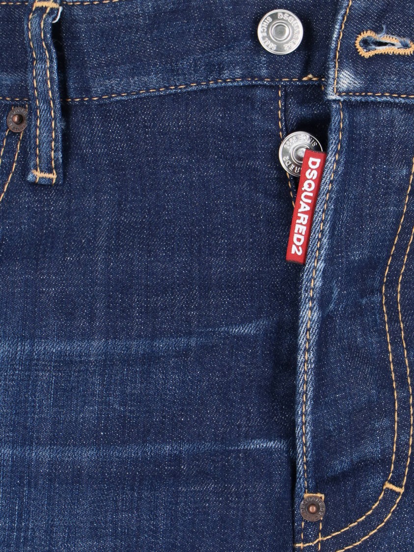 Dsquared2 Straight Leg Trousers With Belt Loops