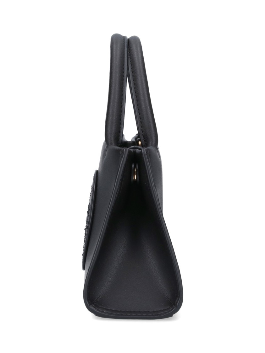 Tory Burch Mini "ella" Bag In Black Biotex™ Fabric