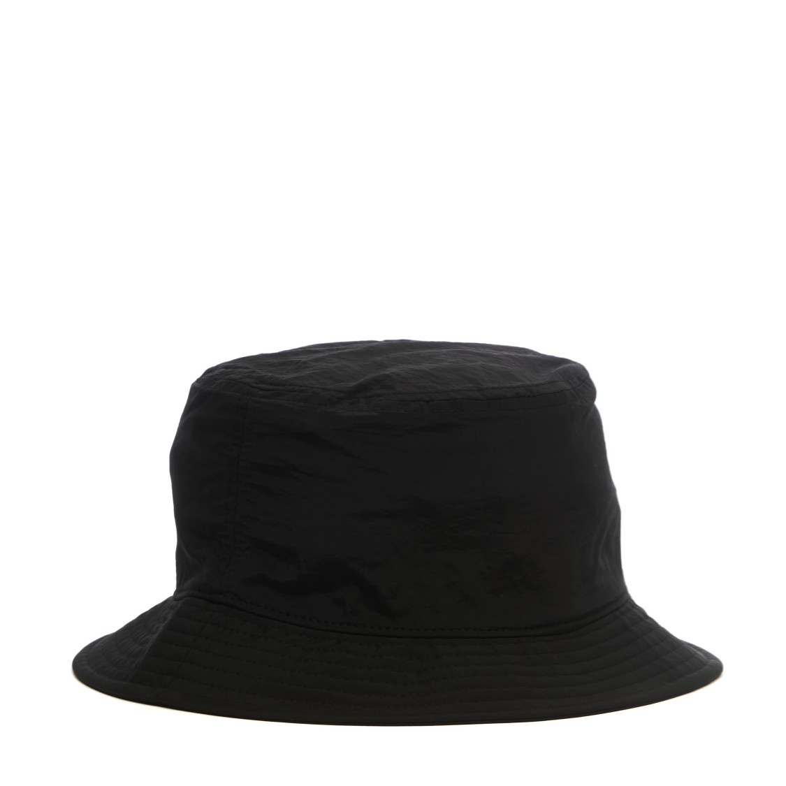Shop Stone Island Black Hat With Subtle Branding