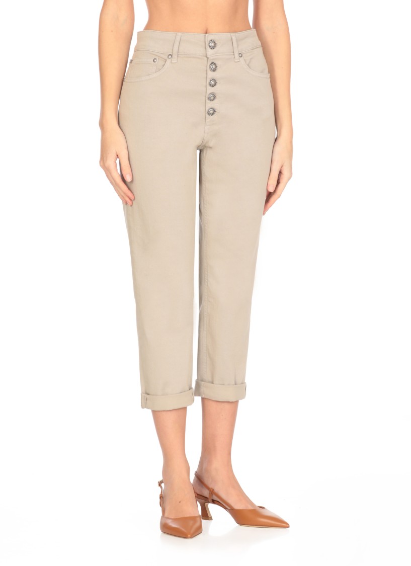 Shop Dondup Koons Gioiello Jeans In White