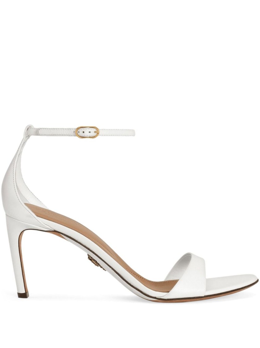 Dolce & Gabbana Leather Sandals In White