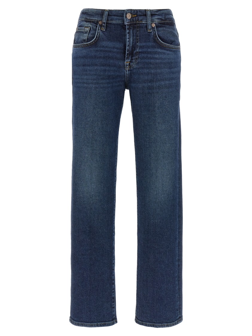 7 For All Mankind Blue Calie Jeans In Blue