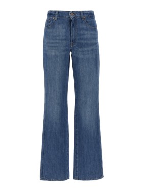 デニム・ジーパン 7 For All Mankind 'Easy Slim Ankle' jeans (JSELC140WT 7F00) 7 For All Mankind Women's Easy Slim in Dream/Destroy, 23 at
