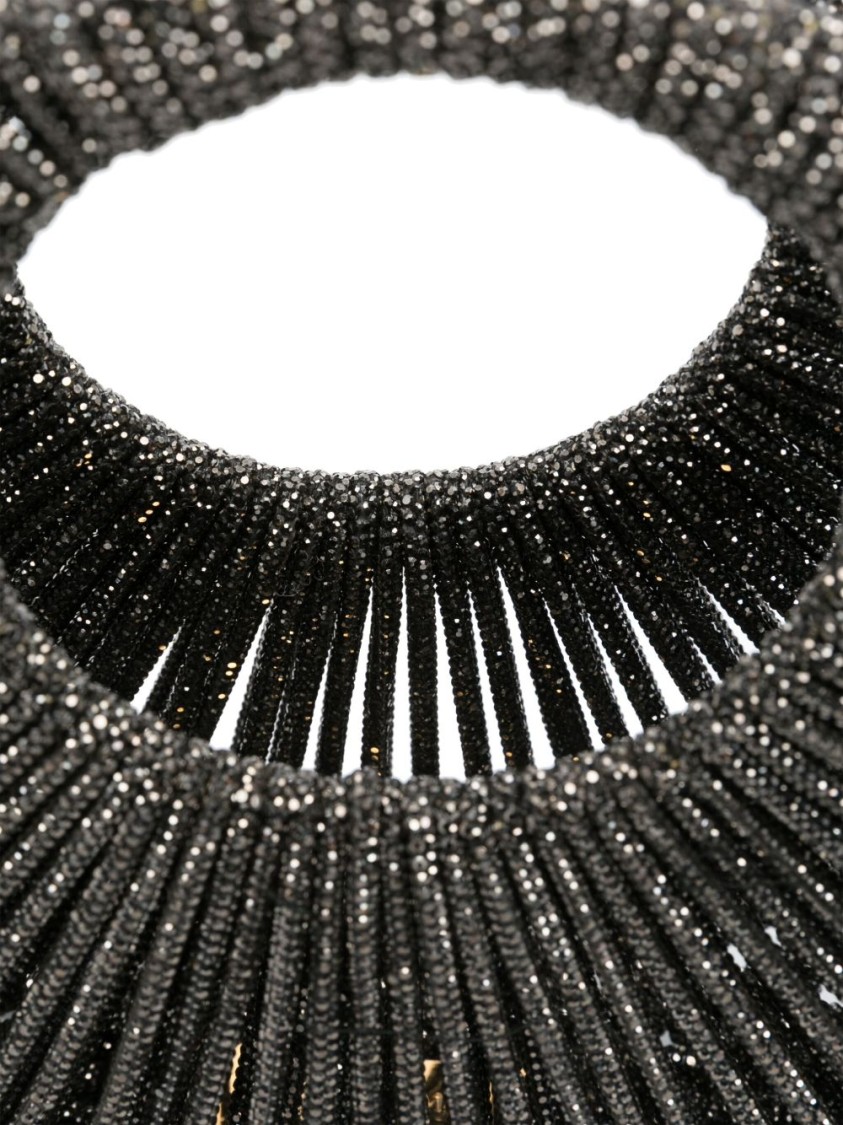 Shop Hibourama Circular Beaded Handbag With Textured Surface