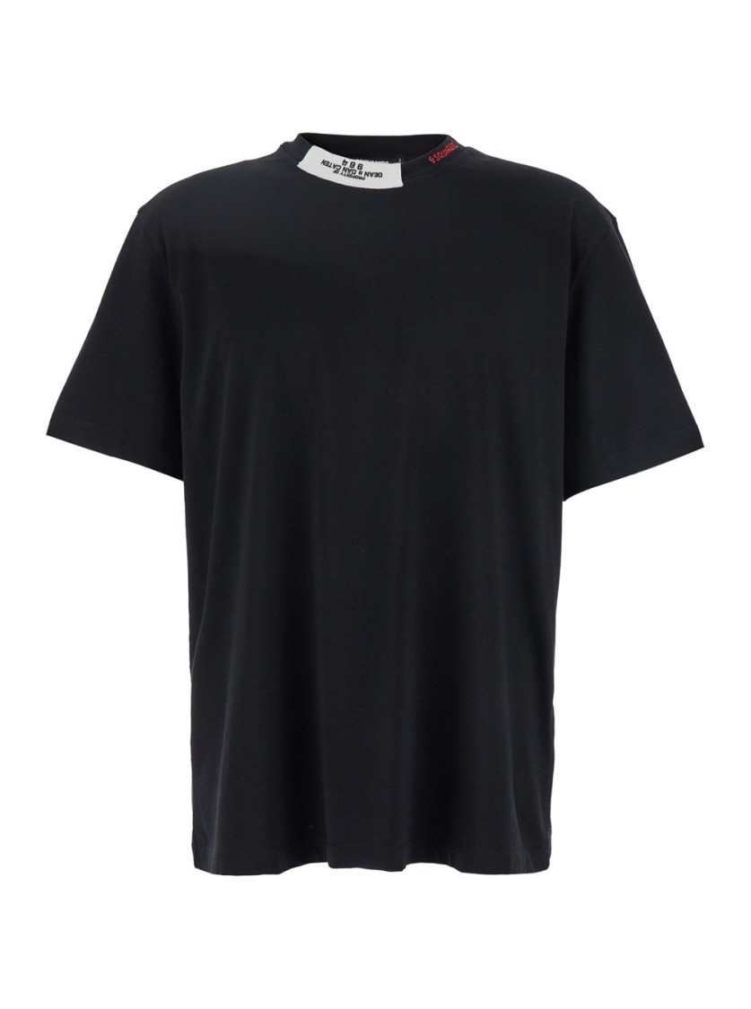 DSQUARED2 DSQUARED2 BLACK REGULAR FIT TEE