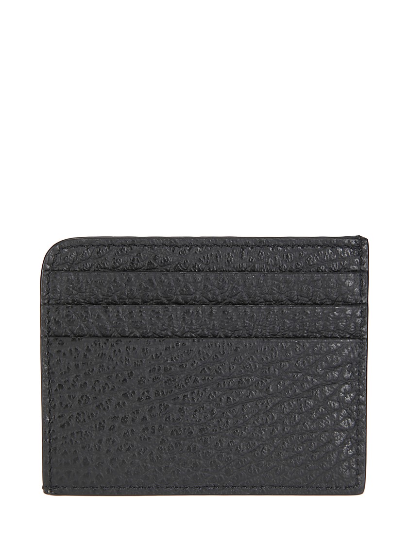 Maison Margiela Black Four Stitches Card Holder Men In Black