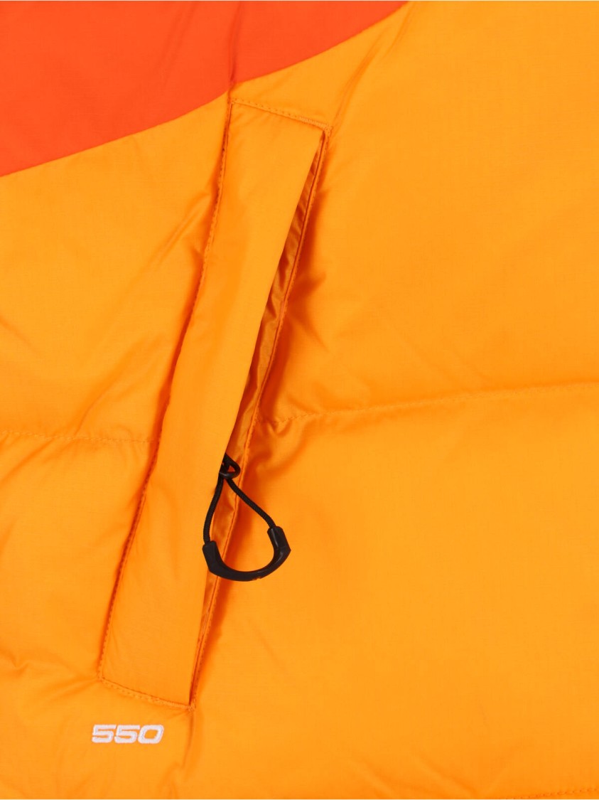 Shop The North Face Two-tone Padded Gilet In Orange And Yellow Nylon