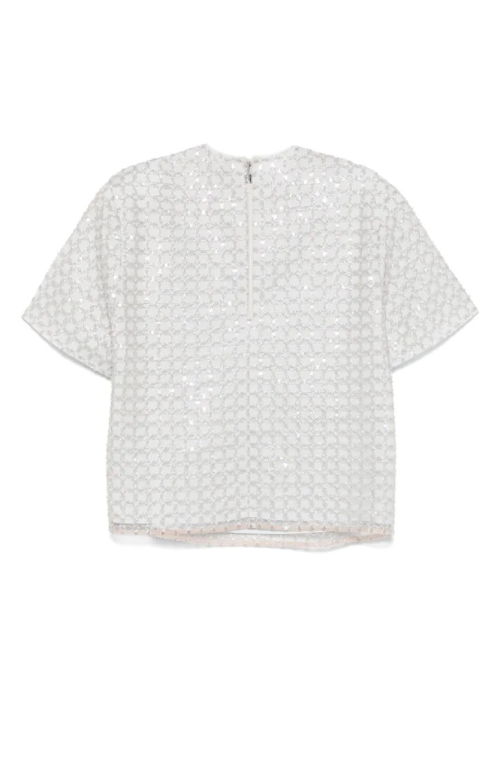 Rotate Birger Christensen Rotate Beaded Oversized Top