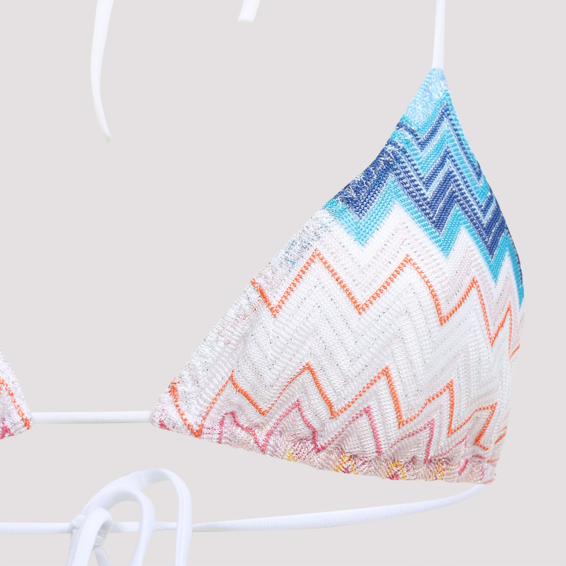 Missoni Chevron Triangle-cup Bikini In White