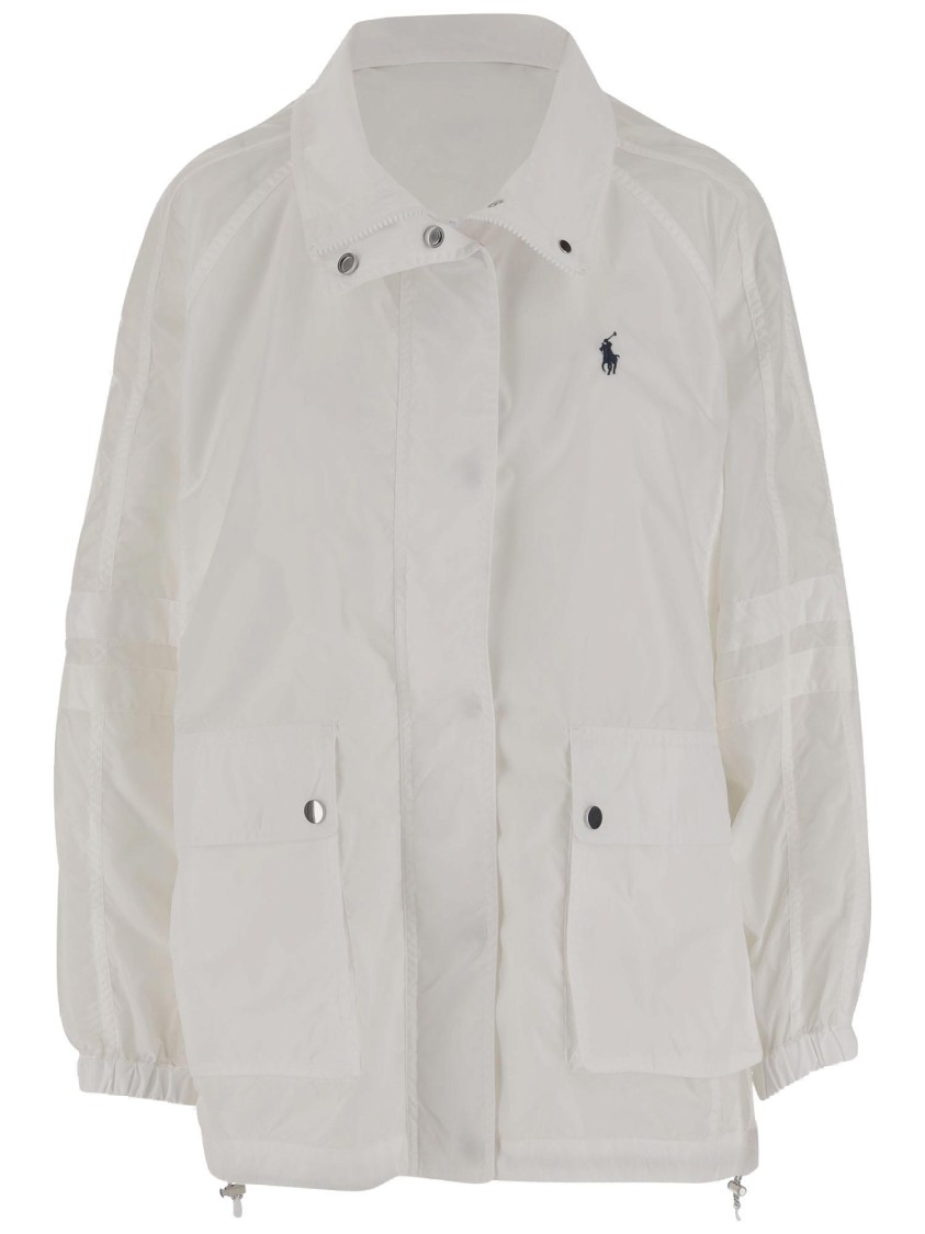 Polo Ralph Lauren Waterproof Jacket With High Collar And Multi-pocket Design