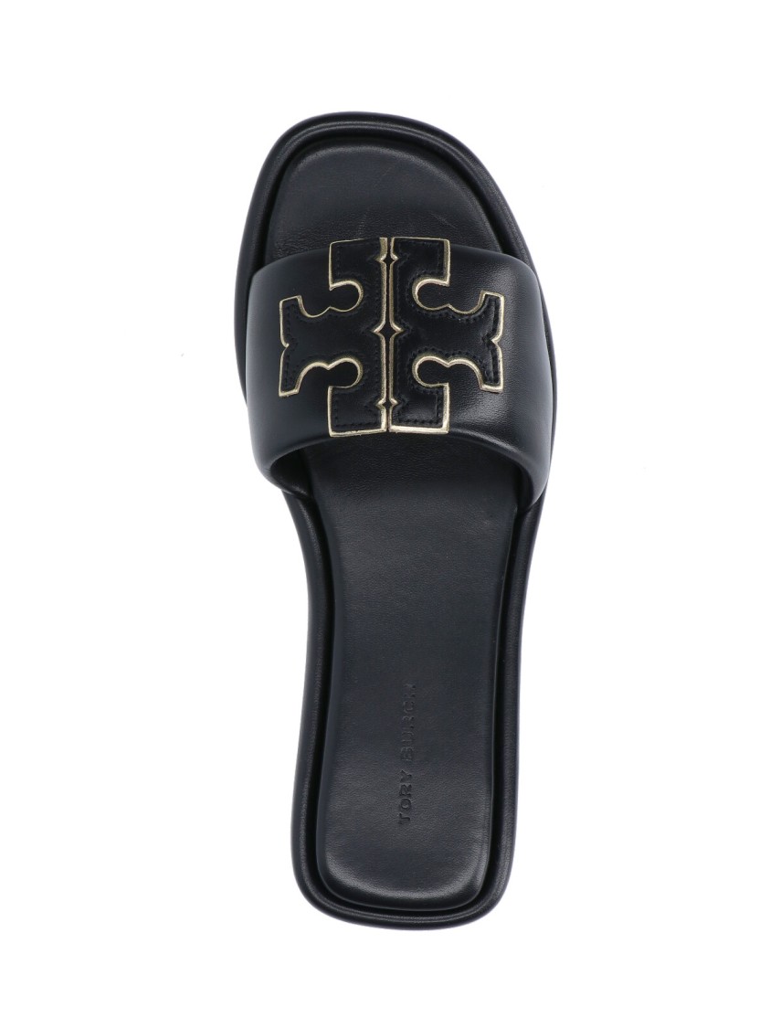 Tory Burch Tt Band Slide In Black