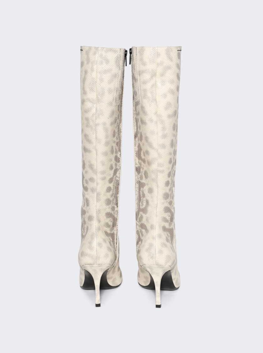 Alexander Wang Vivica 85 Knee High Boot Natural In Neutrals