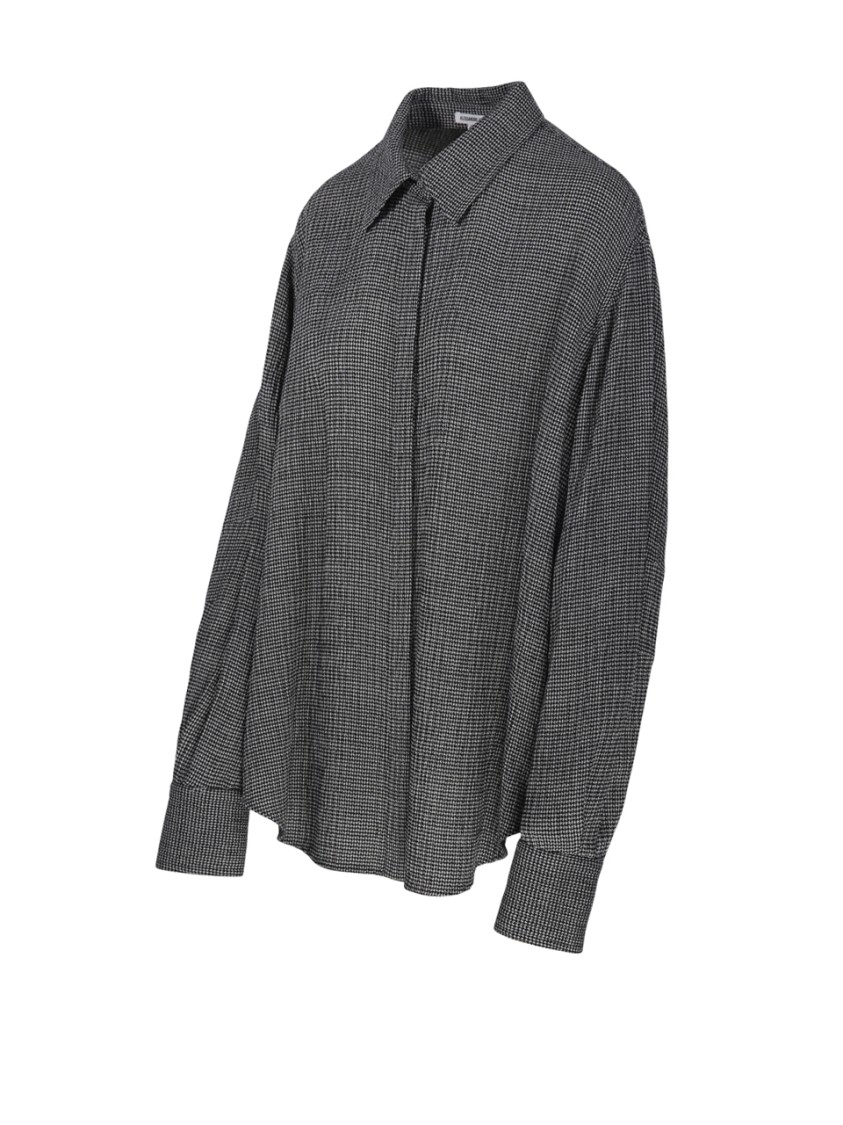 ALESSANDRO VIGILANTE ALESSANDRO VIGILANTE SHIRT WITH OVERSIZED CUFFS AND CHECK PATTERN