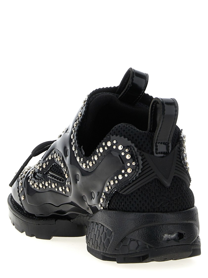 Noir Kei Ninomiya Reebok Collaboration Brogue Sneakers In Black