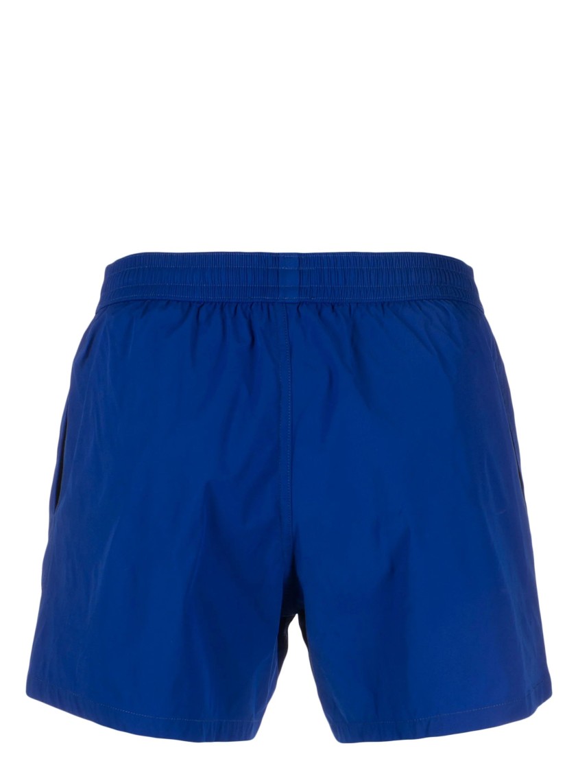 Balmain Casual Blue Boxers With Elastic Waistband In Blue