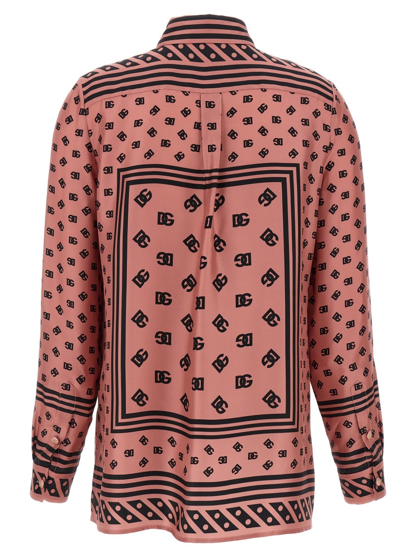 Dolce & Gabbana Pink Silk Shirt In Pink