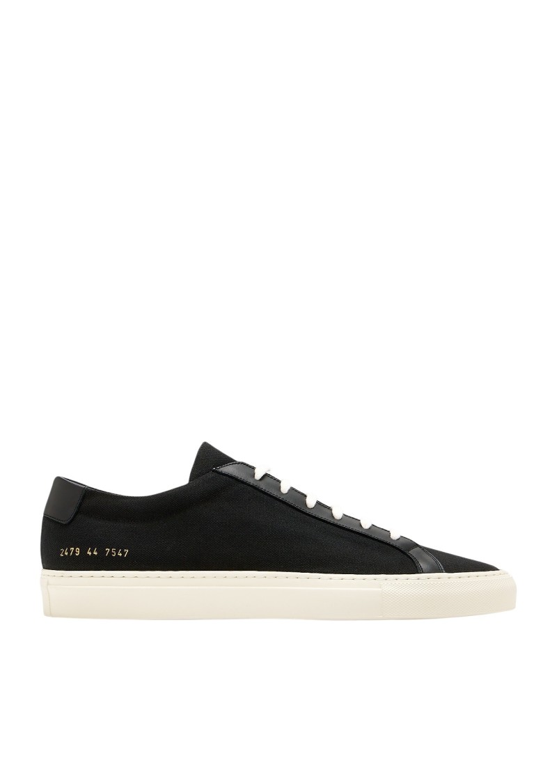 Common Projects Achilles In Canvas Sneakers In Black