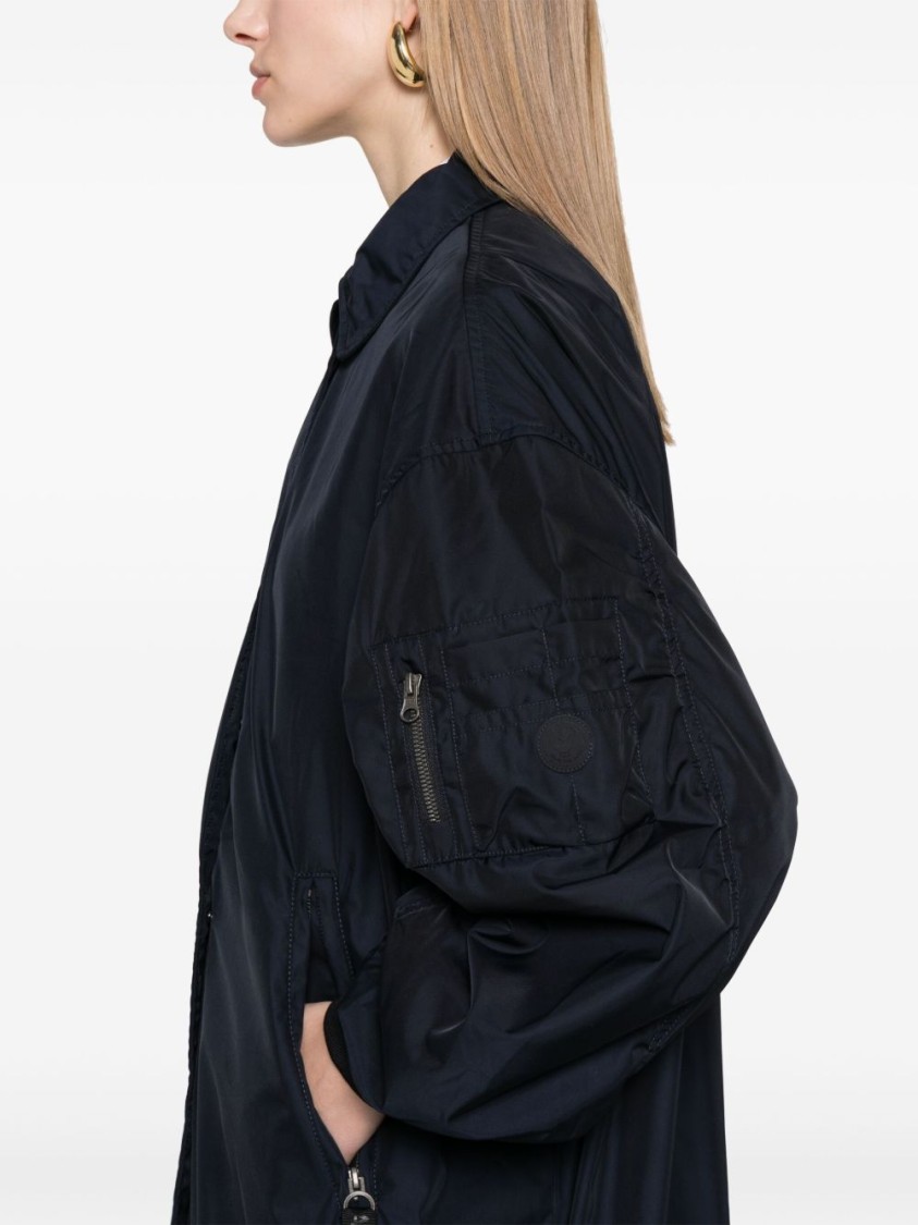 Save The Duck Luxe Black Jacket With High Collar In Black