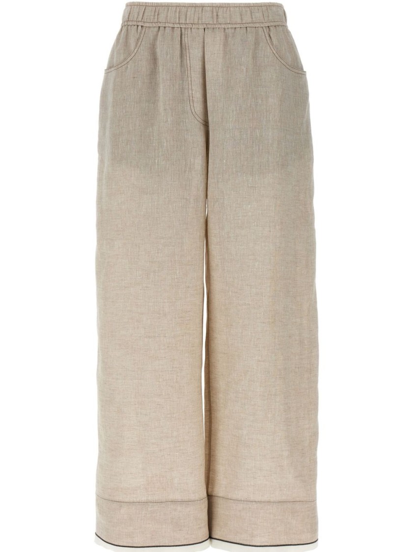 パンツ Brunello Cucinelli Relaxed Straight-Leg Trousers With Logo Brunello Cucinelli Relaxed Straight-Leg Trousers With Logo