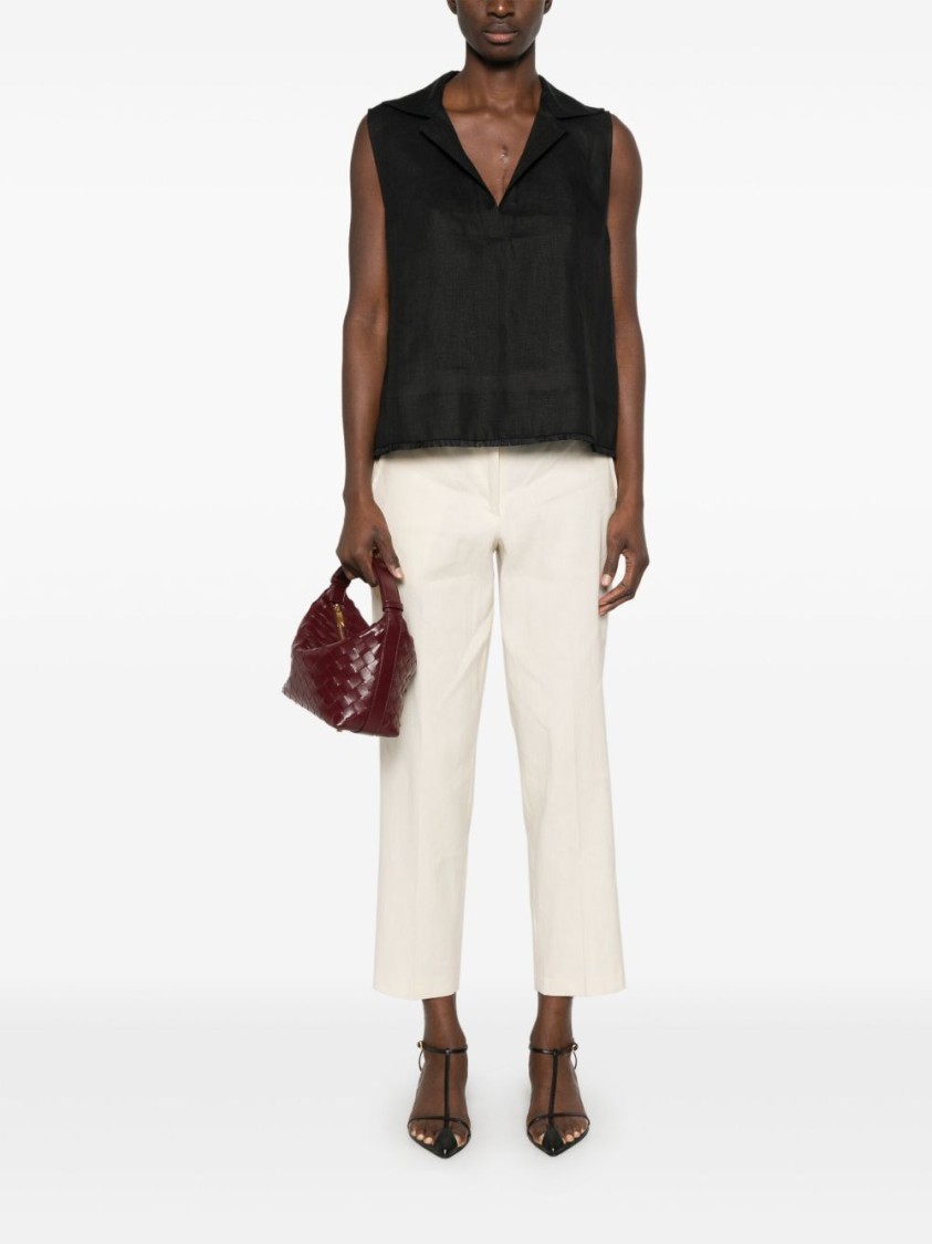 SEVENTY SERGIO TEGON SEVENTY SERGIO TEGON TAILORED PANNA TROUSERS WITH ELASTIC WAISTBAND