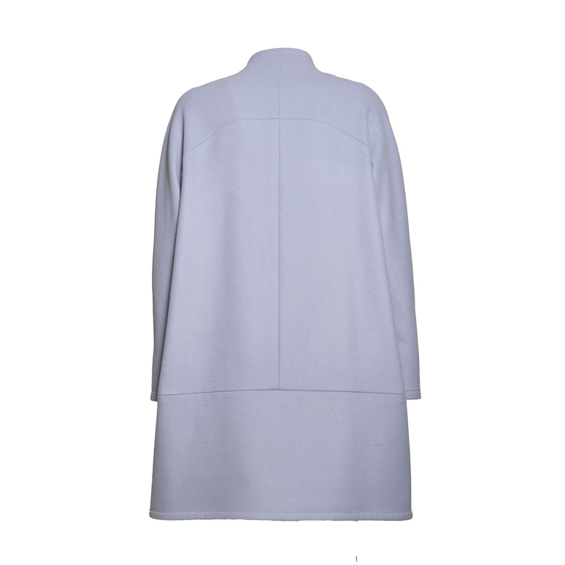 Gianluca Capannolo Short Single-breasted Virgin Wool Blend Coat In Blue