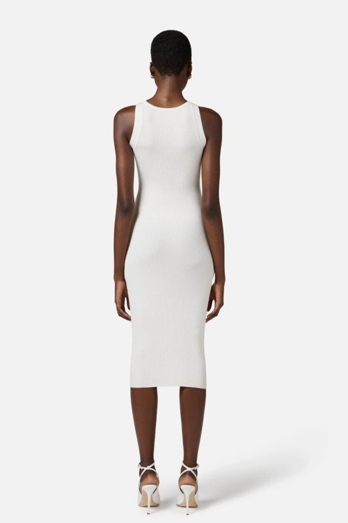 オールインワン・サロペット Elisabetta Franchi Fitted Midi Dress With Cut-Out Details Elisabetta Franchi Fitted Dress With Cut-Out Details | THE LIST