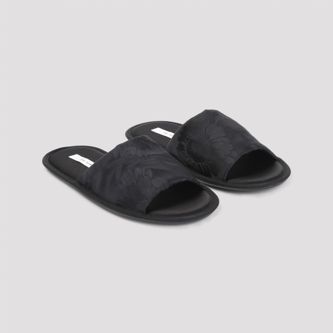 Shop The Row Black Sandals With Textured Upper