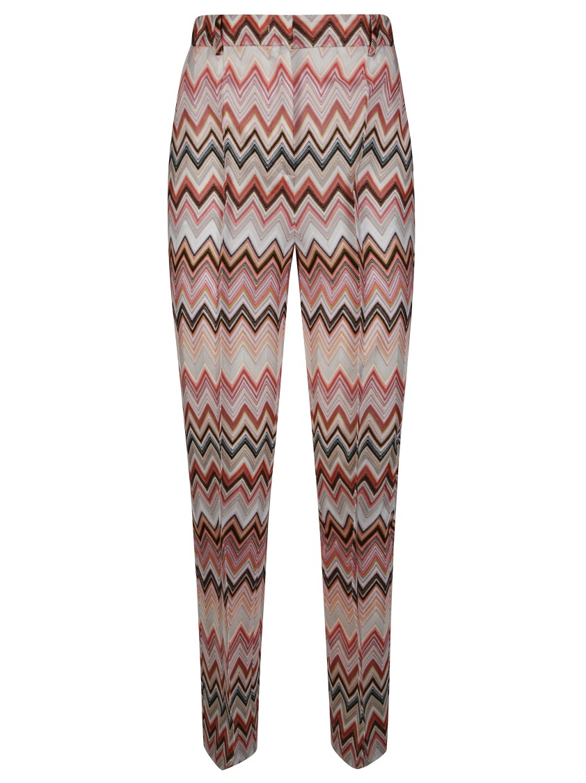 Missoni Chevron Pattern Elastic Waistband Trousers