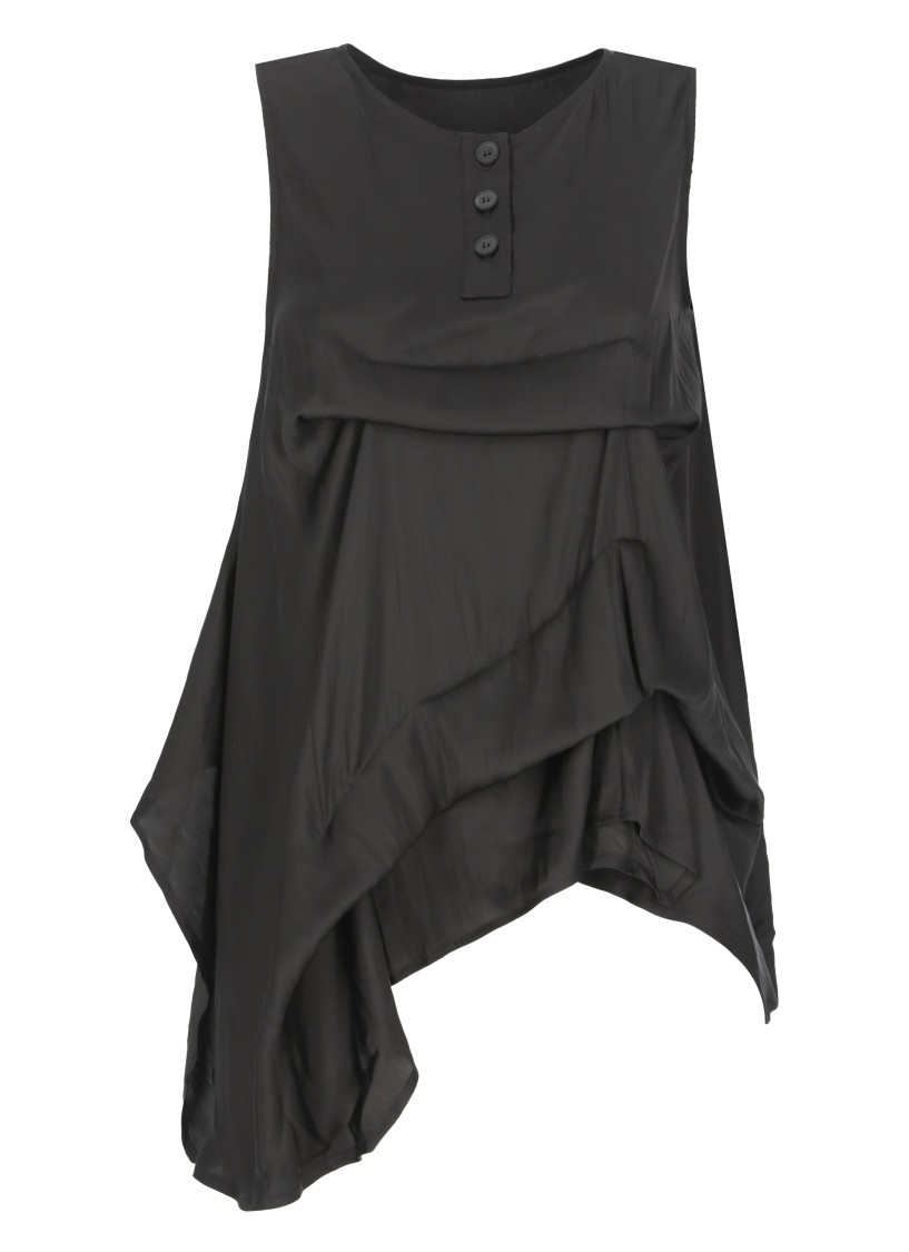 Nu Black Satin Blouse