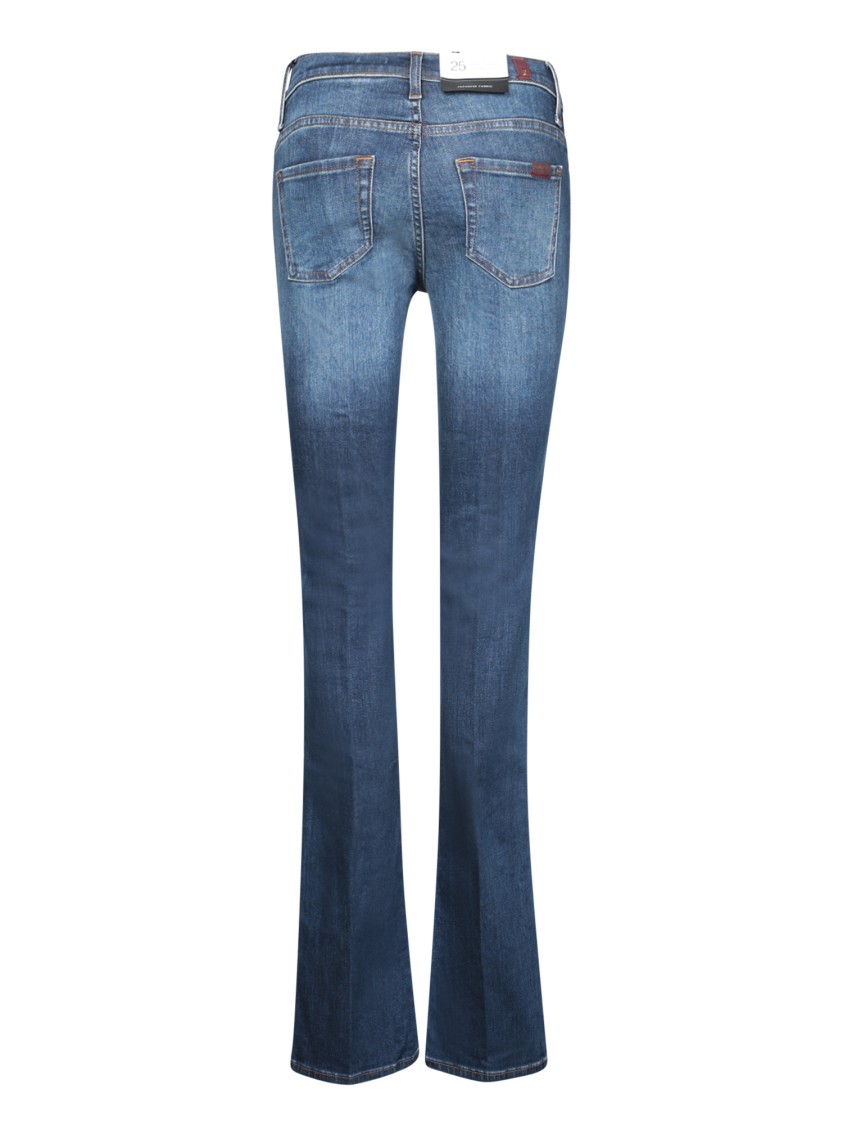 7 For All Mankind Gran Canyon Dark Blue Bootcut Jeans In Blue