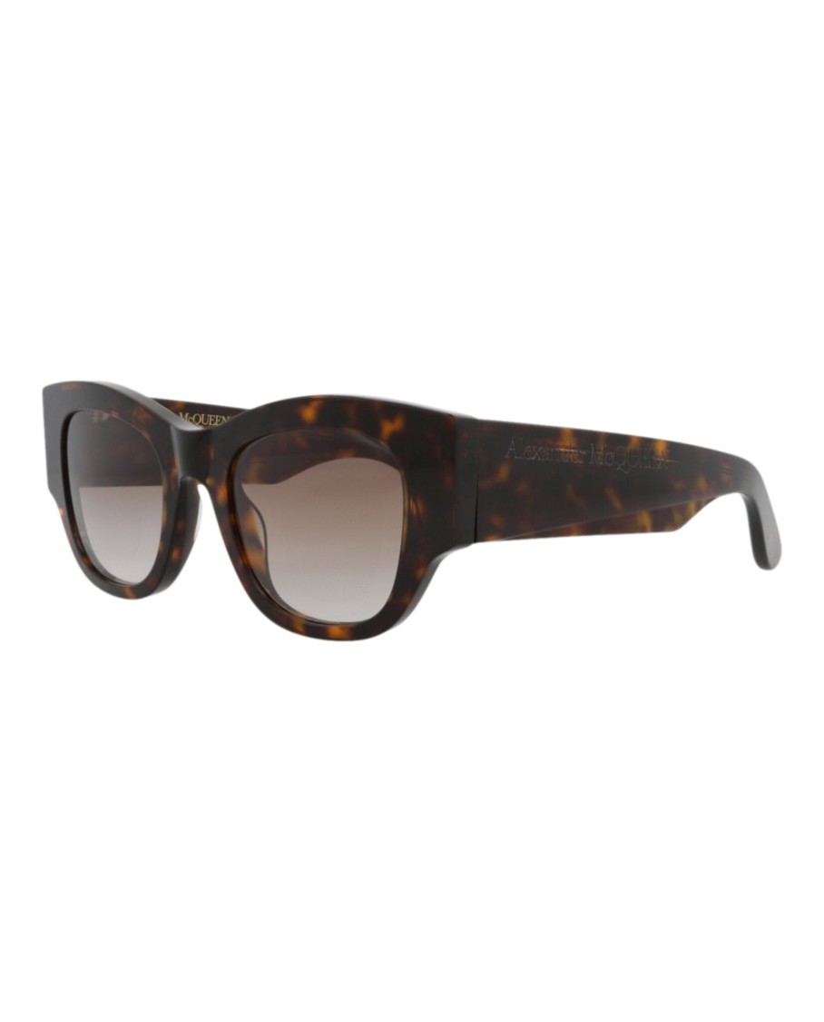 Alexander Mcqueen Square-frame Recycled Acetate Sunglasses In Black
