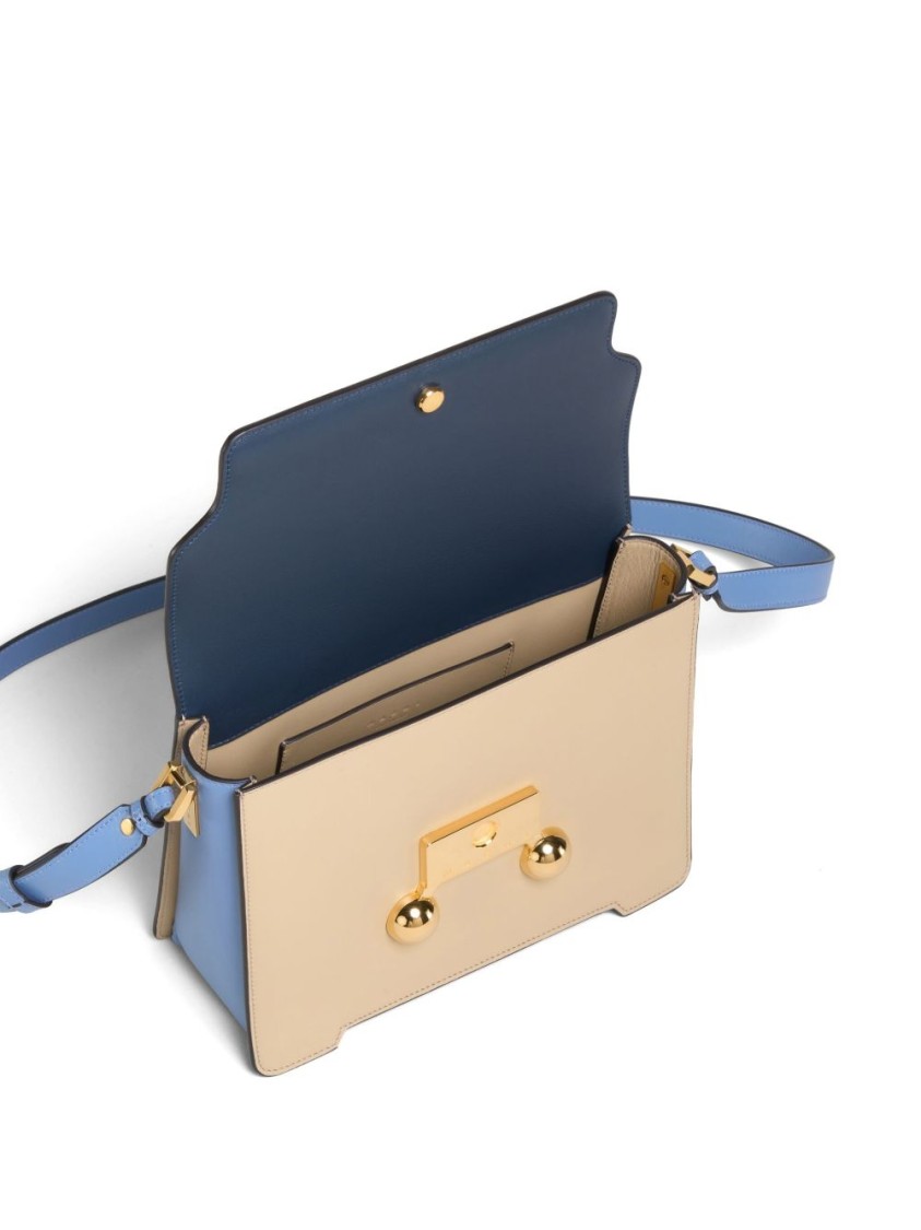 Marni Multicolored Leather Bag With Shoulder Strap In Blue