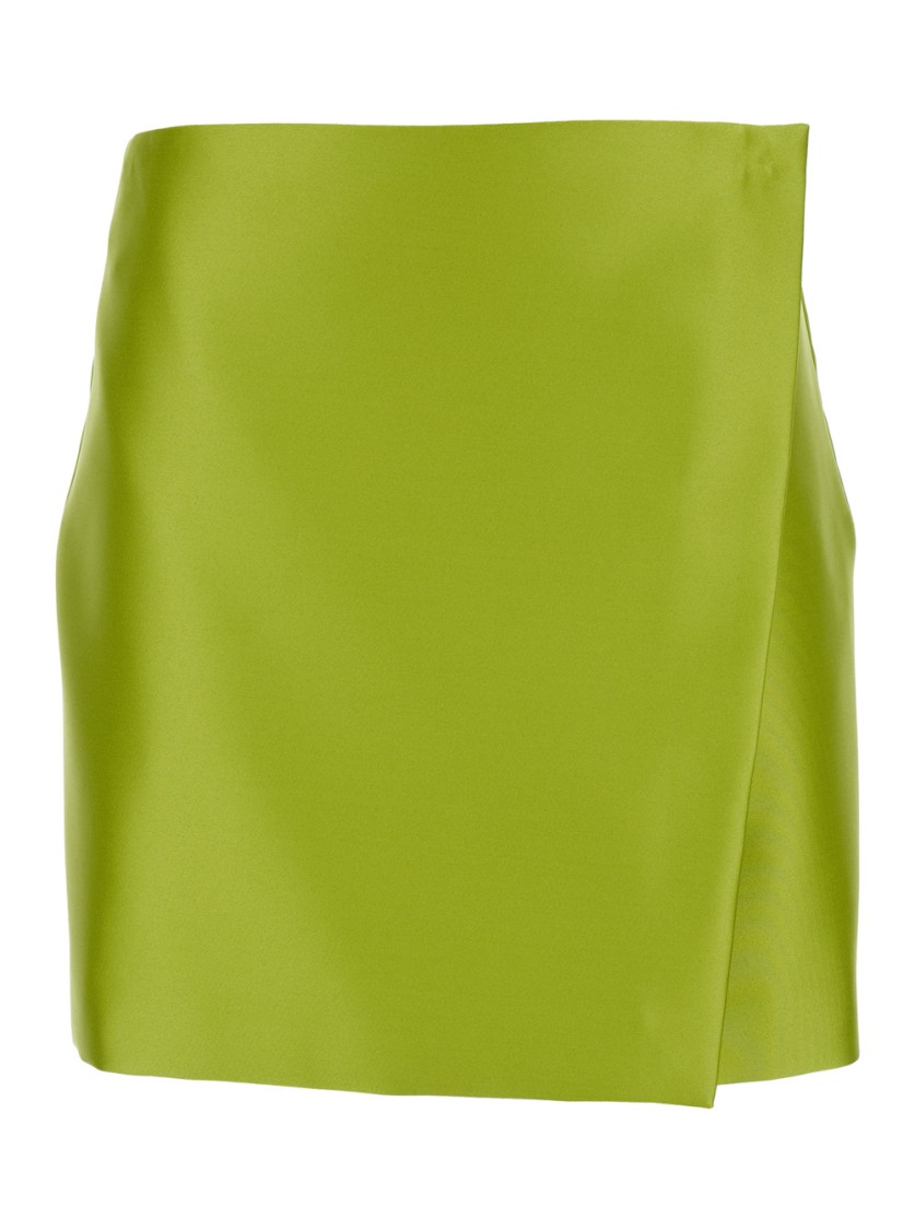 Philosophy Di Lorenzo Serafini Duchesse' Green Wrap skirt In