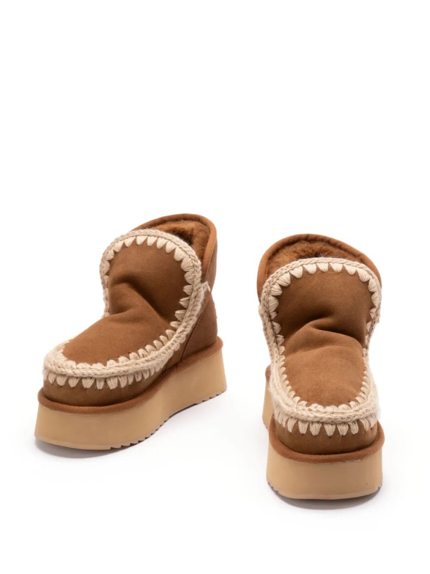 Mou Mini Eskimo Platform Boot In Neutral