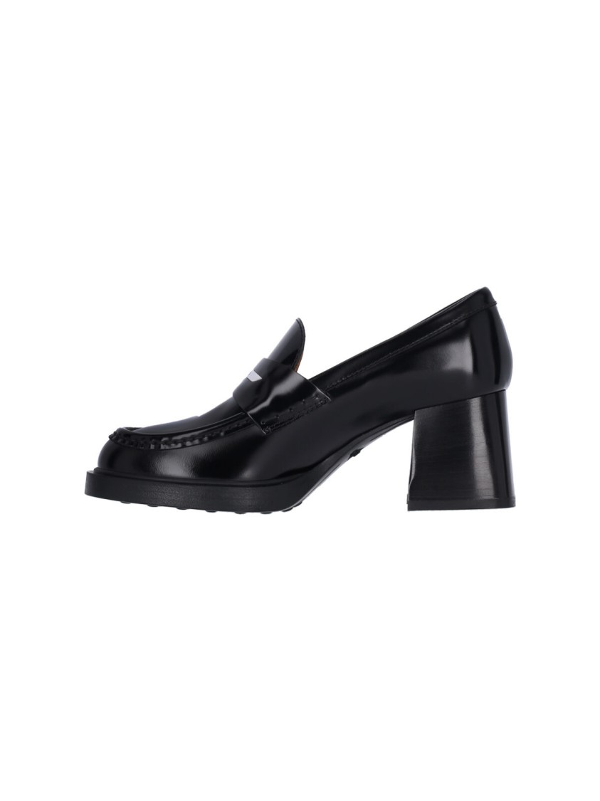 TOD'S TOD'S PLATFORM MOCCASINS – BLACK