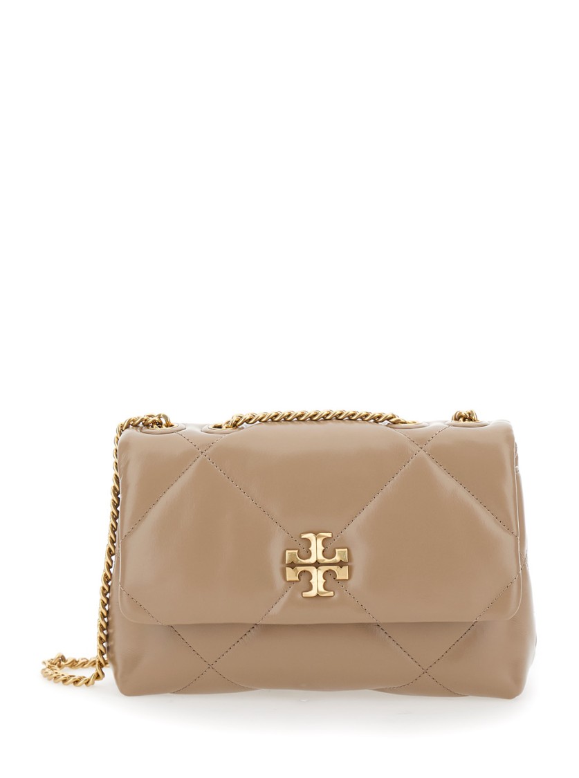 Tory Burch Kira Diamond Covertible Shoulder Bag Small In Neutrals