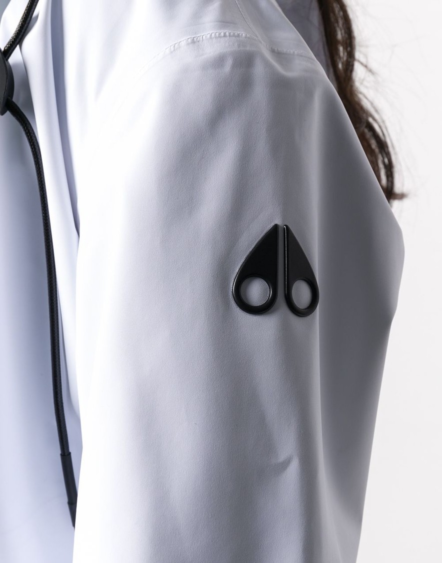 Moose Knuckles Concealed Windbreaker In White