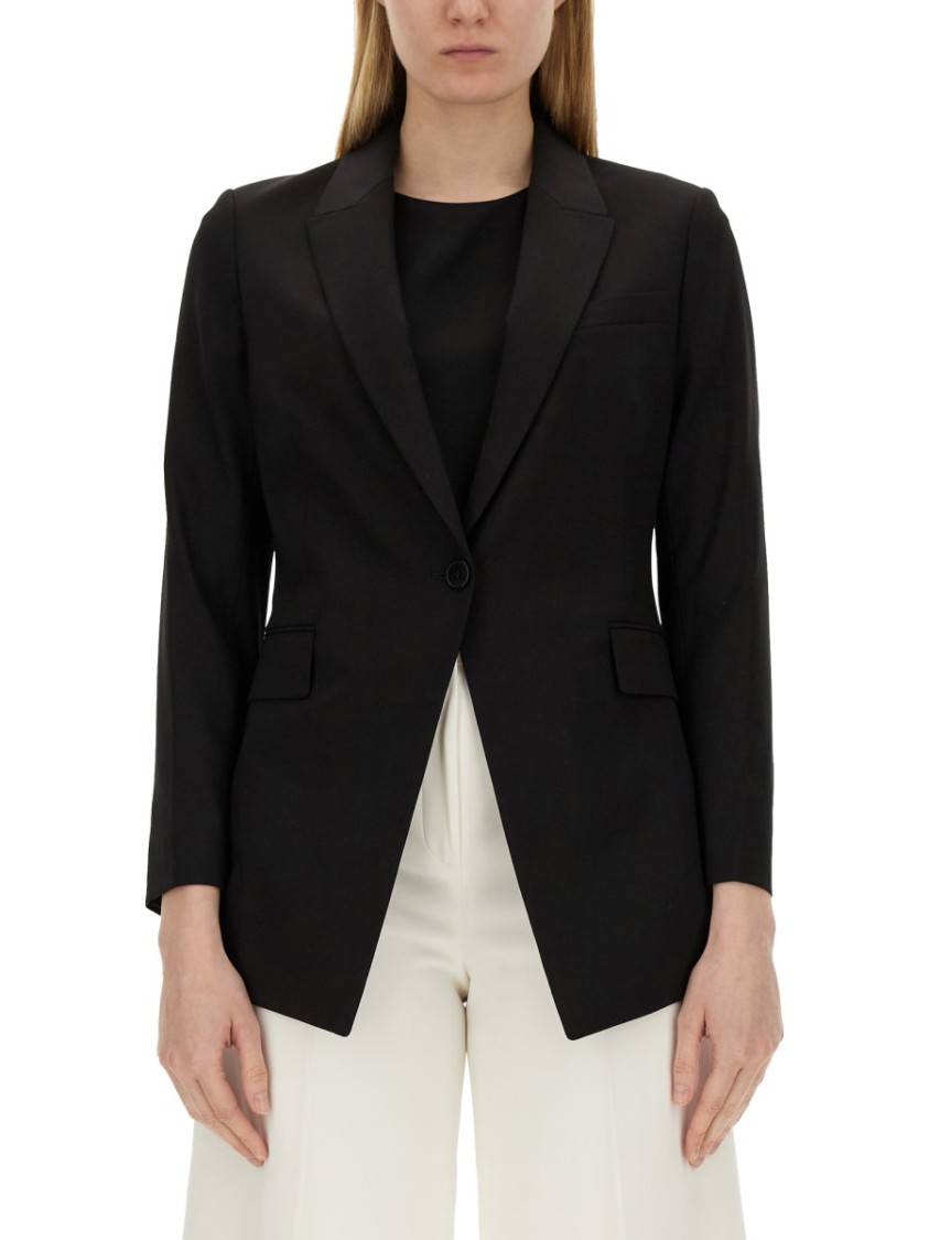 Theory Etiennette Grain De Poudre Wool-blend Blazer
