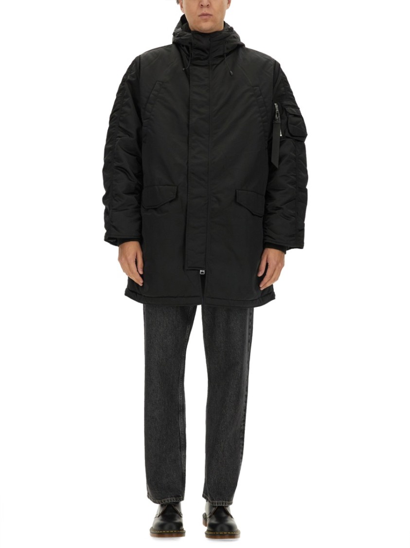 Shop Alpha Industries "n-3b" Long Bomber Jacket