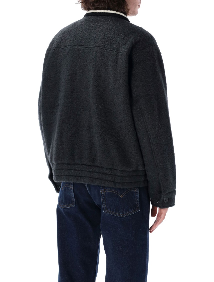 Shop Obey Saunders Blouson Jacket In Black